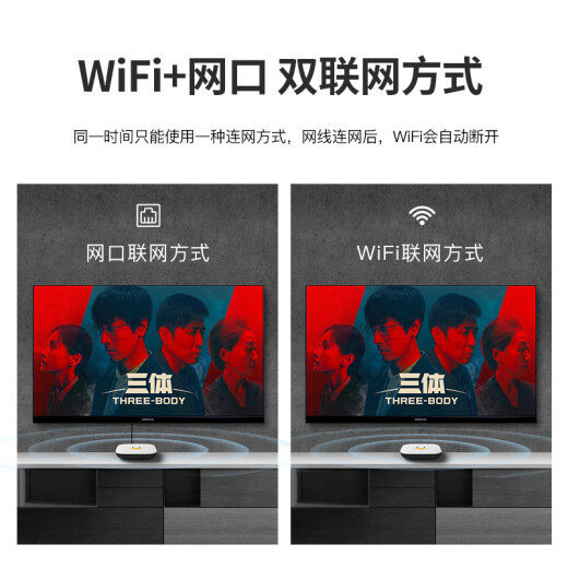 腾讯极光盒子6SE 电视盒子网络机顶盒 4K高清 1+32G存储 全志H618芯片 HDR10 手机无线投屏 带网口