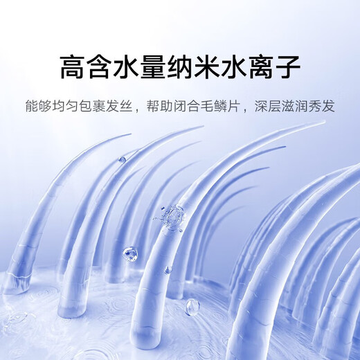 Xiaomi (Mi) Mijia Hochgeschwindigkeit Haartrockner Galaxie grau H701 Freie OM-Baumwolltücher für Haushalt schwerer Wind weht schnell trocknende Nano-Wasser-Ionen-Haarpflege intelligente konstante Temperaturkontrolle