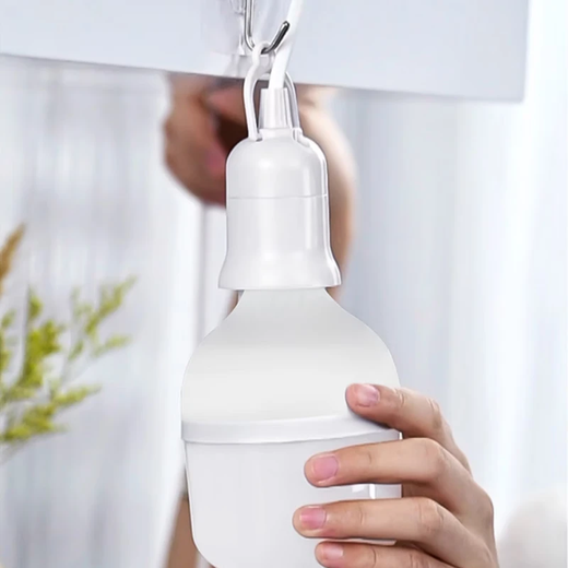 Phantom E27 screw LED energy-saving plug base chandelier switch extension cord hanging college student dormitory integrated lamp with wire plug, two plugs 4 meters light cord + 1 40W light bulb