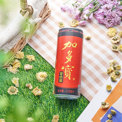 加多宝无糖凉茶 植物饮料 0热量纤体罐310ml*24罐整箱装
