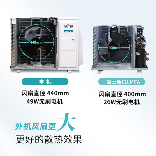 Fujitsu Air Conditioning Nocoli T Series 1.5 HP Level 1 Energy Efficiency 15-21 Suitable for Healthy and Comfortable Wind Variable Frequency Heat Pump Hang-up ASQG12KTCB (KFR-35GW/Bpktb)