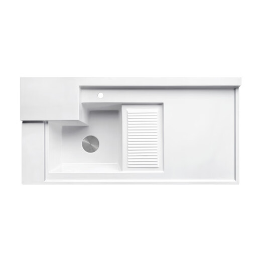 XMSJ Machine à laver personnalisée Basin intégré Corner Couper Couper Balcon Balcony Companion Quartz Basin en pierre avec bassin de planche à laver Basin à 19 plate