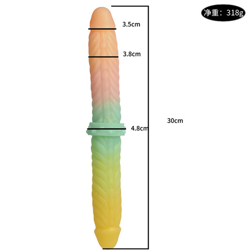 Luanfeng Doppelköpfige Drachen simulierte Penis männliche und weibliche Spitzenhose Masturbation Orgasmus Sexspielzeug Bunt Anus Weibliche weiche und übergroße L7027