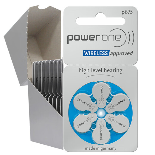瑞声达 powerone德国进口助听器专用无汞锌空气纽扣电池 P675（6粒/盘）
