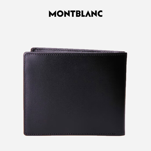 Montblanc Montblanc Große Klasse Schwarzes Cowhide 6 Kartenclip Horizontale Brieftasche/Brieftasche 130073 Männergeschenk