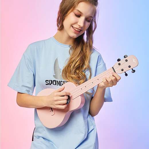 Toms Nalu-Serie N1 Kohlefaser Ukulele Anfänger kleine Gitarre für Männer und Frauen Kinder 23-Zoll Miau Pink N1PK