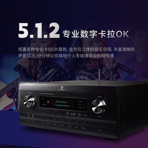 Gewinner AT-2300Pro Home Cinema Verstärker Dolby Atmos 7.3.4 Film K Home Verstärker Lautsprecher Surround Sound AT-2300pro (JD Logistics Direct)