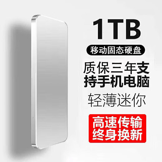 Western Digital large-capacity mobile hard drive solid-state high-speed read and write large-capacity compact metal material office home data storage hard drive 20TB black 4-weight gift + high-speed transmission