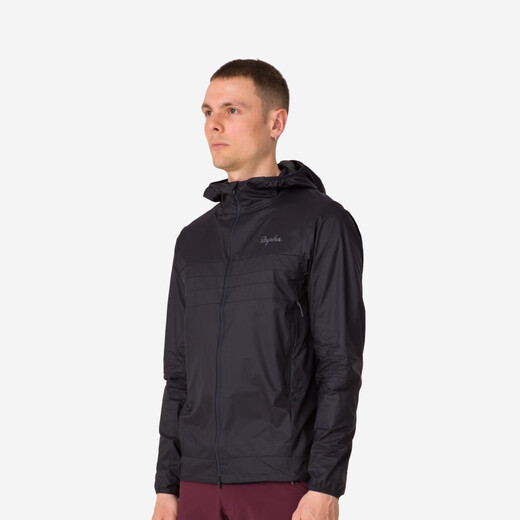 Rapha Official Men's Explore Lightweight Reflective Windproof Sports Outdoor Cycling Jacket Jacket Cycling Jersey Black L