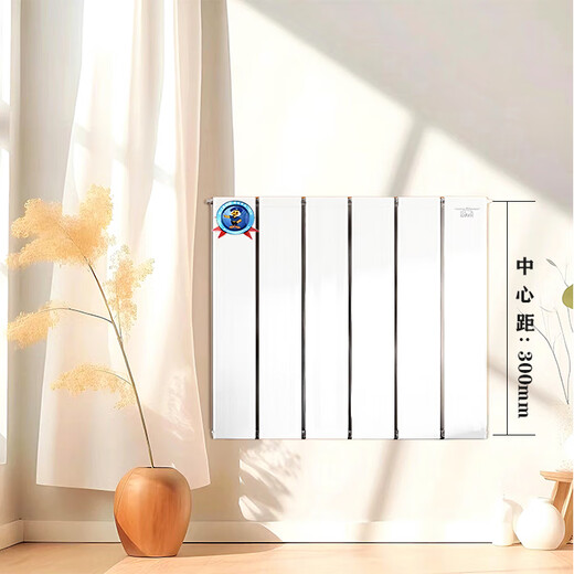 New flying copper-aluminum composite radiator household water heating floor heating wall-mounted living room bedroom air energy 80 pure flat water channel center distance 60mm