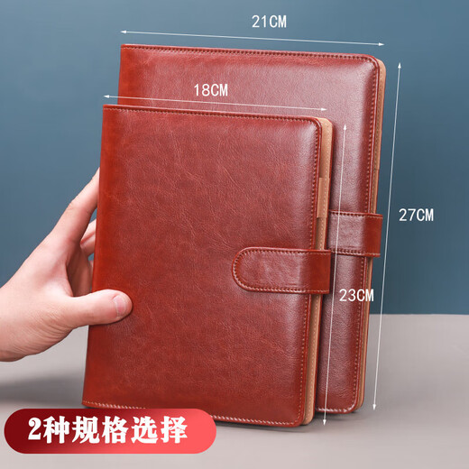 XUCHEN Simple Business A5 Loose-leaf notebook notebook black 100 sheets 6 holes replaceable inner core high-end leather surface notebook working notepad diary detachable gift souvenir