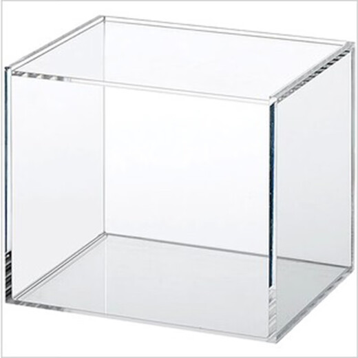 Huixiang Lockable Storage Box Customized Transparent Acrylic Box Lockable Storage Glass Desktop Cosmetics Display Cover Highly Transparent 15*15*15cm