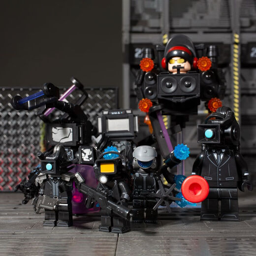 Saison 12 Toilet Man Damage Titan Tv Man Laser Cannon Camera Camera Montrally Blocs Assemblé Blocs et jouets KDL829 + 833 (huit modèles avec packages de réduction)