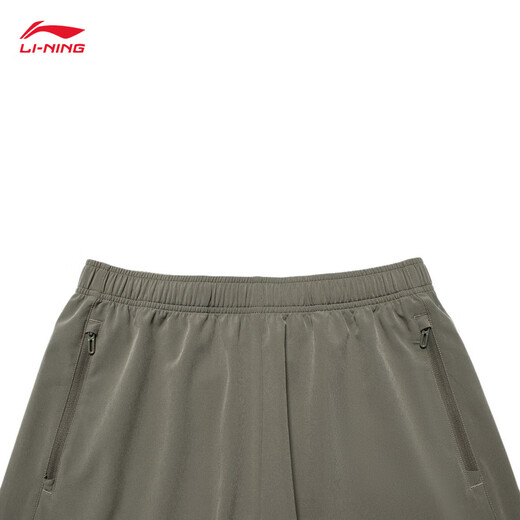 Li Ning Краткие спортивные шорты Мужские летние прохладные прохладные фитнес-рефлексивные комфортные беговые брюки.