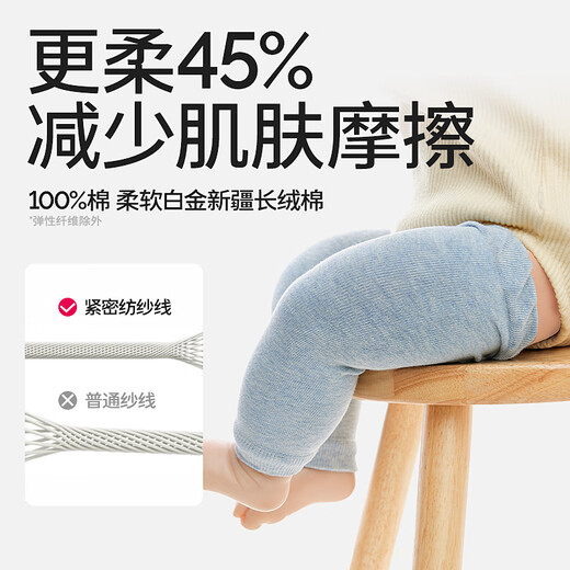 Baby baby knee socks set pure cotton autumn newborn small month old baby long leggings infants and toddlers crawling legs