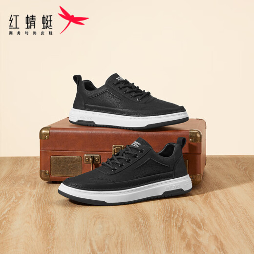 Red Dragonfly Casual Board Shoes Spring Fashion Fashion Fashion Simple Work Shoes zapatos planos WTA14117 Negro 38