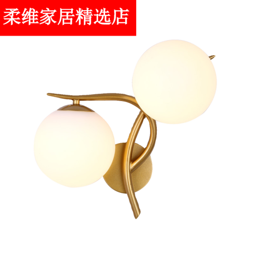 Qili Caifan двуглавый настенный светильник, современный минималистичный прикроватный светильник для спальни, креативный фон для гостиной, лестничный проход, супер яркий настенный светильник 5 6182 пар, 16 Вт