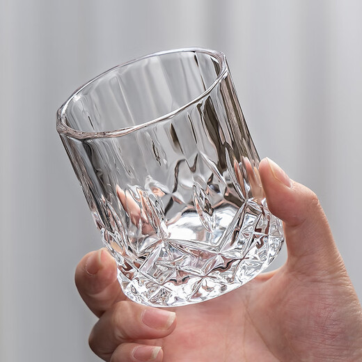 Qianxun Yazhi glass water cup set household cup light luxury high-value set (main picture) carved cup * 6