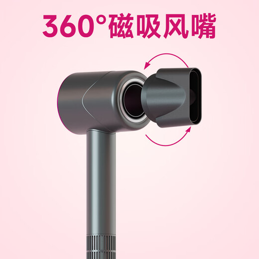 Ai wo de hair dryer household new generation hair dryer high power high speed hair dryer 1600W high wind power 110,000 rpm dry low noise portable leafless rose red hair care salon household