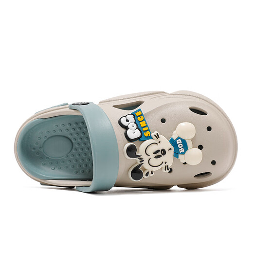 
Babudou children's shoes for summer boys' hole shoes soft sole children's slippers 117542173 light hemp ash/shuiyue blue 38-39