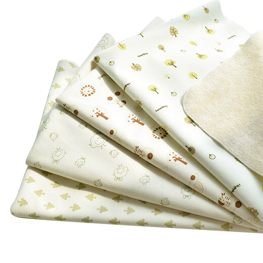 Tile Mère et bébé fournitures séparateur d'urine pour bébé en coton coloré, coussinet de couches lavables, feuille d'étanchéité pour bébé, matelas, vêtements Love 50 * 70