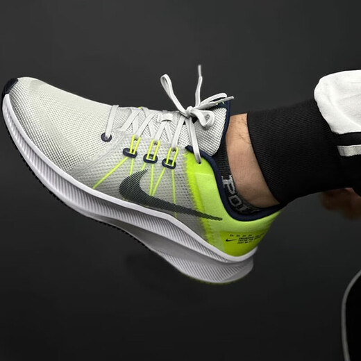 Nike (Nike) Men's Shoes Quest 4 Running Shoes Line Flying Line Highway Mesh Breathable Low Top Shoes Zapatos informales DA1105-003 Explorer 4 Generación 40.5