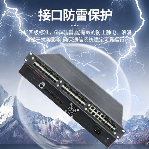 汉原高科6万兆光千兆40光8电工业级交换机 6个万兆光口40个千兆光口8千兆电口三层核心工业以太网交换机 6万兆光40千兆光8千兆电，三层网管