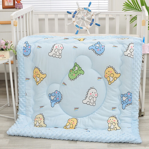 Acacia Tong Baby Quilt Autumn and Winter Baby Cover Blanket 3D Bean Velvet Soothing Baby Blanket Kindergarten Small Quilt Beanie Quilt Strawberry Bunny Knitted Cotton Bean Velvet 10-20 1-1 Meter Machine Washable 700g