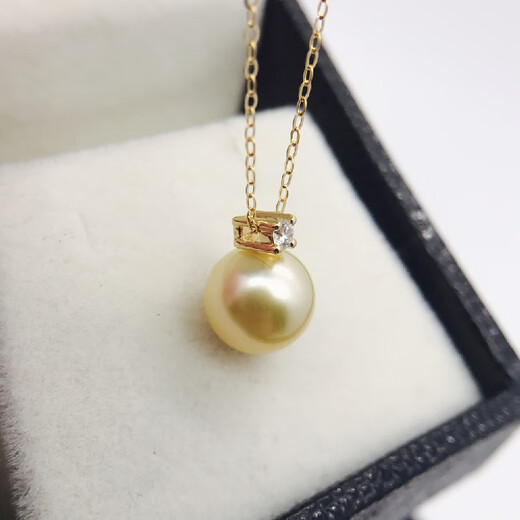 Miling 18K gold 5-point diamond women's pendant, zircon pearl necklace pendant, empty support sea water pearls, fresh water beads, zircon pendant empty support, can be worn on ordinary chain, 18K white one does not include pearls