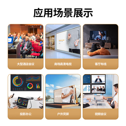 Greenlink HDMI cable version 2.0 4K digital high-definition video cable engineering-grade laptop set-top box connection TV projector display data connection cable 1.5 meters 30190