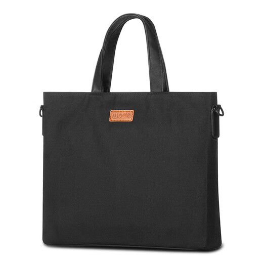 WOMT men's bag briefcase men's handbag laptop bag business casual shoulder crossbody document bag 14 inches