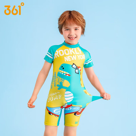 361 Kinder Badeanzug Boy Sommer Einteiliger Flachkarikon süßer Badeanzug kleiner und mittlerer Kinderbaby Hot Spring Badeanzug