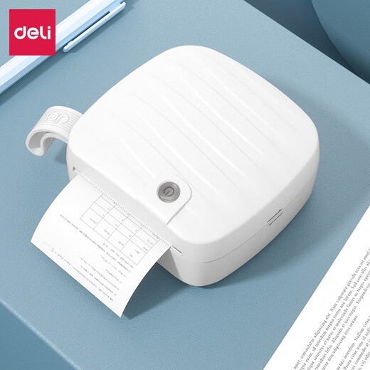 Deli (Deli) Meow Meow Xiangyinbao Mini Pocket Student Question Mauvaise Imprimante Thermal Imprimante Photo Mémo Compte à main Portable Étiquette Bluetooth Imprimante Mauvaise Machine de question 2 pouces Machine de question 2 pouces