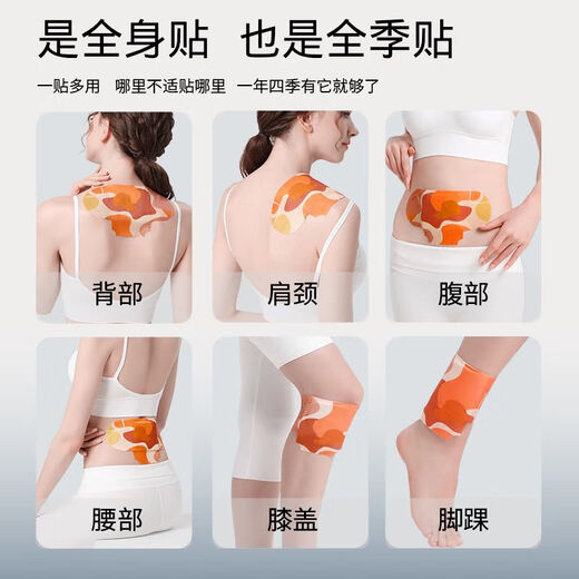 元气地带蕲艾艾草贴5片/盒腰椎颈部全身贴肩颈艾草精油蒸汽热敷发热贴1盒