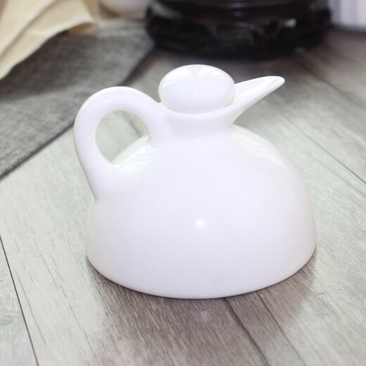 Xiaohongzhou small vinegar pot porcelain sauce vinegar pot oil pot creative pure white hotel supplies kitchen table gadgets household oil pot
