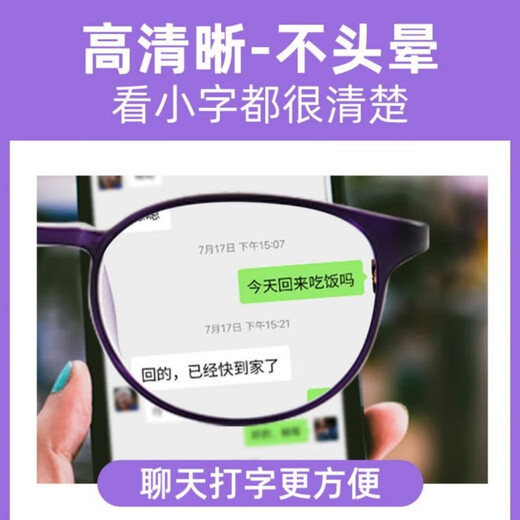 Moncarlo Lesebrille Frauen Koreanisch importierte Anti-Blau-Licht-Lesebrillen Frauen Mode HD mittleren Alters und ältere Superlichtbrillen Frauen [importierte Rahmen Südkoreas] 866 Frosted Purple Presbyopia 250 Grad [HD Anti-Blau-Licht]