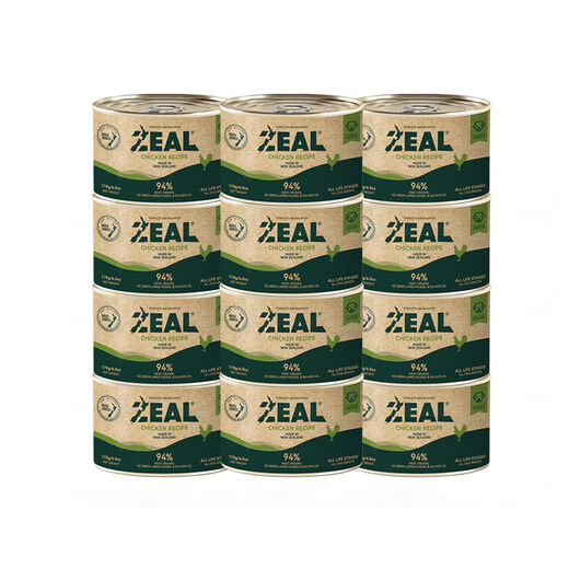 ZEAL dog staple food canned 170g*12 chicken, adult dog puppies, wet food, dog food, original imported from New Zealand