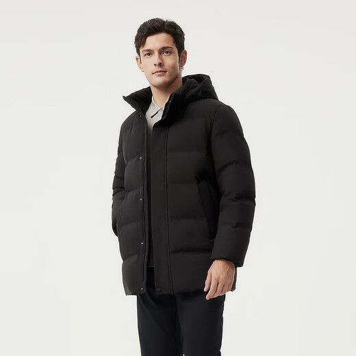 Tambor down jacket men's removable hood loose large size men's business warm jacket 510505D black 180