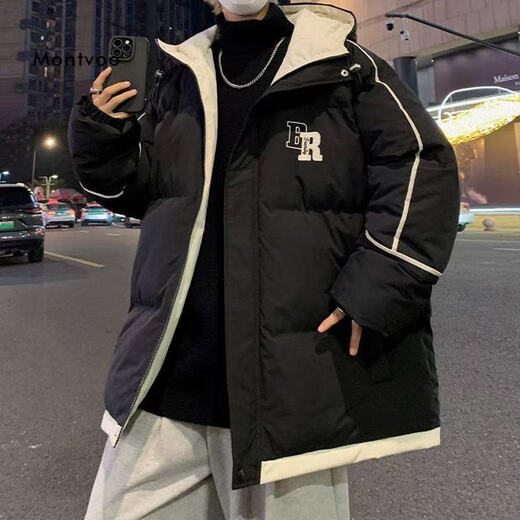 
Kuozhe hooded cotton jacket men's jacket men's spring and autumn and winter thickened cotton jacket men's fashion feather bread velvet jacket cotton jacket men's apricot XL (175) (115-130Jin[Jin equals 0.5 kg])