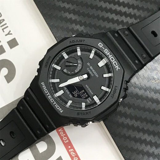 Casio (Casio) Oktagonaler Schwarzer Krieger GSHO Bauernhaus Eiche Carbonfaser Uhr GA21001A12110ET GA-2100-1A1 Membran