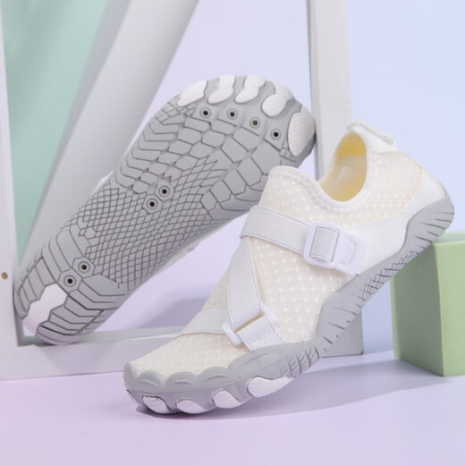 Ershanji Indoor Fitness Shoes Women's Jump Rope Pilates Jump Exercise Yoga Shoes Casual Non-Slip Training Squats and Deadlifts Outdoor Shoes Multifunctional Sports Shoes White Size 36