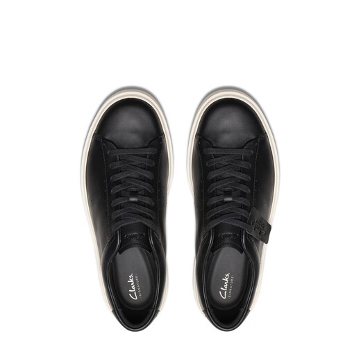 Clarks Qileyidong -Serie Small White Shoes Street Fashion Comfortable Sportschuhe lässig Skateboardschuhe Schwarz 261761297 42