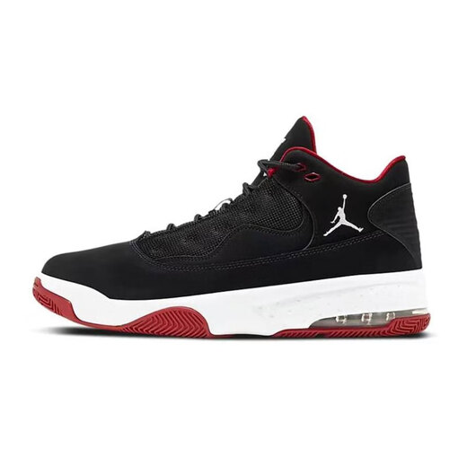 
Nike (NIKE) men's shoes 2025 summer new JORDAN MAX AURA 2 men's basketball cushioning sports casual shoes CK6636-016 black and red 42