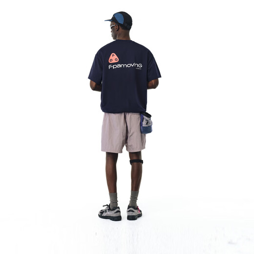 FPA Quick Dry 7A Antibakteriell Cool Cool Kurzärmel-Sommertrend Brand American Running Halbärmel Sport T-Shirt Männer [Safe Qualität] Marineblau L.