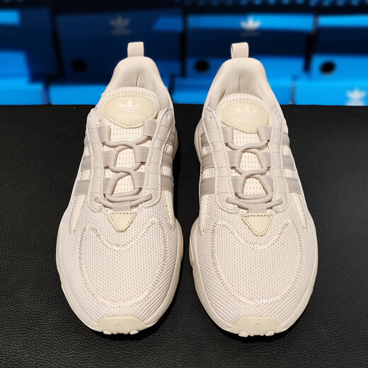 阿迪达斯 （adidas）三叶草男鞋女鞋夏季运动鞋网面透气跑步鞋复古老爹鞋休闲鞋JQ3927 ID0551/灰色 38