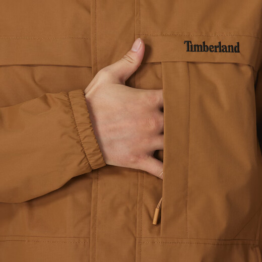添柏岚（Timberland）冲锋衣男春夏户外登山服硬壳工装夹克防风连帽防水外套A695W A695WEH2/深小麦色 XS 165 建议100-120斤