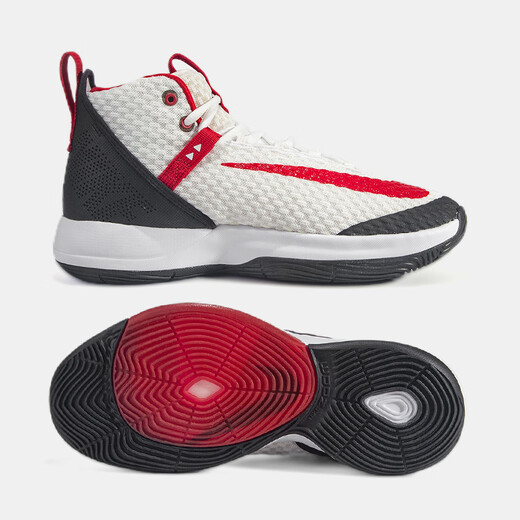 Nike (Nike) Casual Shoes Men's Shoes Summer New Sports Shoes Zoom Rize Практические тренировочные баскетбольные туфли BQ5398-101 FD9904-111 Black, White и Red 40