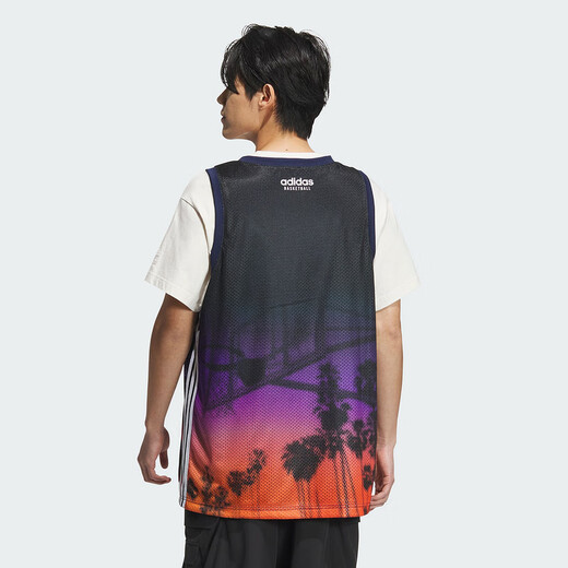 Adidas BB AOP Clover Summer Men's Imprimé Basketball Jersey Sports T-shirt JI9761 XS