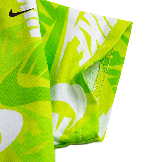 NIKE 耐克童装短裤+短袖2件套2025年夏季新款满印男女童运动时尚套装