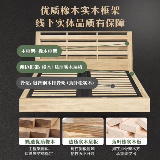 菲玛仕（freemax）现代简约皮艺床2024款主卧软床1.5m实木床小户型双人床7,LP-677#